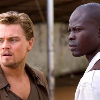 Leonardo DiCaprio and Djimon Hounsou in Warner Bros' Blood Diamond (2006)