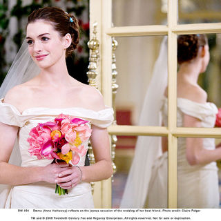 Anne Hathaway stars as Emma in Fox 2000 Pictures' Bride Wars (2009). Photo credit by Claire Folger.
