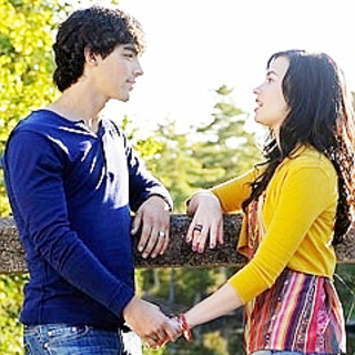 Joe Jonas stars as Shane Gray and Demi Lovato stars as Mitchie Torres in Disney Channel's Camp Rock 2: The Final Jam (2010)