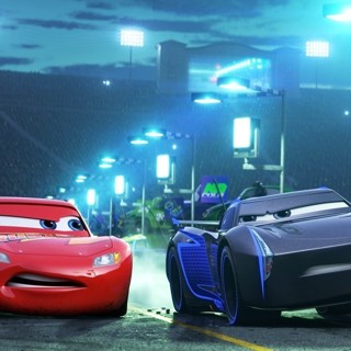 Lightning McQueen and Jackson Storm from Walt Disney Pictures' Cars 3 (2017)