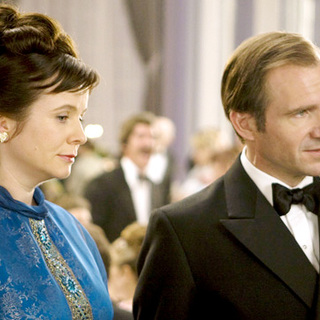 Emily Watson stars as Mrs Kendrick and Ralph Fiennes stars as Mr Kendrick in Sony Pictures Releasing's Cemetery Junction (2010)