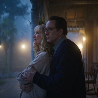 Joely Richardson stars as Theresa Gardner and Nicolas Cage stars as Nathan Gardner in RLJE Films' Color Out of Space (2020)