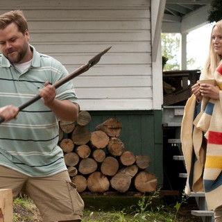Tyler Labine stars as Todd Chipowski and Malin Akerman stars as Cammie Ryan in Phase 4 Films' Cottage Country (2014)