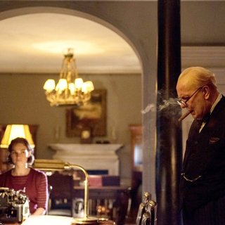 Gary Oldman stars as Winston Churchill in Focus Features' Darkest Hour (2017)