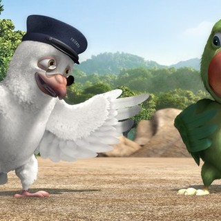 Hawa Hawai the Pigeon and Alex the Parrot from Applied Art Productions' Delhi Safari (2012)