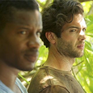 Nate Parker stars as Slim and Ethan Peck stars as Andreas in Vertical Entertainment's Eden (2015)