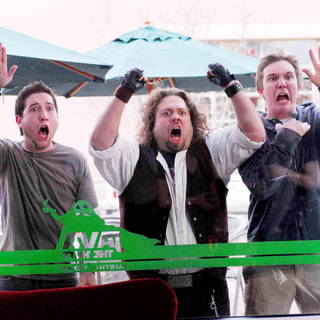 Chris Marquette, Dan Fogler and Sam Huntington in MGM's Fanboys (2009). Photo credit by John Estes.