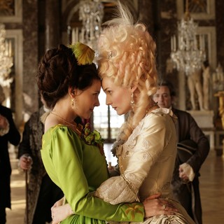 Virginie Ledoyen stars as Gabrielle de Polignac and Diane Kruger stars as Marie Antoinette in Cohen Media Group's Farewell, My Queen (2012)