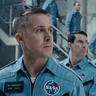 Ryan Gosling stars as Neil Armstrong and Patrick Fugit stars as Elliott See in Universal Pictures' First Man (2018)