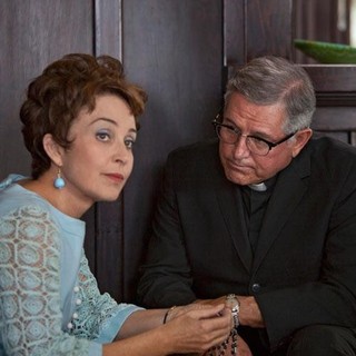 Annie Potts stars as Helen and John Faircrest stars as Catholic Priest in Lifetime's Five (2011)