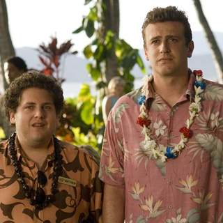 Jonah Hill as Matthew and Jason Segel as Peter Bretter in Universal Pictures' Forgetting Sarah Marshall (2008)