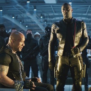 The Rock, Idris Elba and Jason Statham in Universal Pictures' Fast & Furious Presents: Hobbs & Shaw (2019)