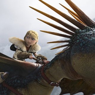 Astrid and Stormfly from 20th Century Fox's How to Train Your Dragon 2 (2014)