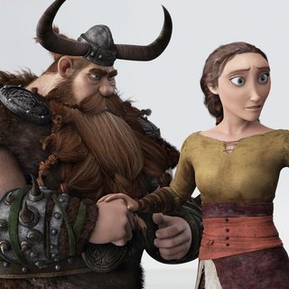 Stoick, Valka and Hiccup from 20th Century Fox's How to Train Your Dragon 2 (2014)