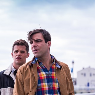 Charlie Carver stars as Tyler and Zachary Quinto stars as Bennett in RabbitBandini Productions' I Am Michael (2017)