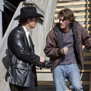 Matthew McConaughey stars as Killer Joe Cooper and Emile Hirsch stars as Chris Smith in LD Entertainment's Killer Joe (2012)