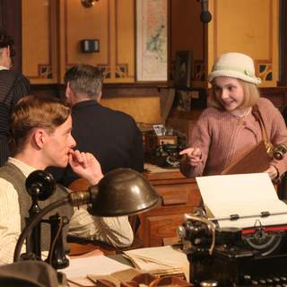 Abigail Breslin and Darryn Lucio in a scene from Kit Kittredge: An American Girl (2008) From HBO Films/A Picturehouse release.