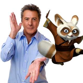 DUSTIN HOFFMAN voices Shifu, the renowned trainer of the legendary Furious Five in DreamWorks' Kung Fu Panda (2008). Photo by Patrick Ecclesine.