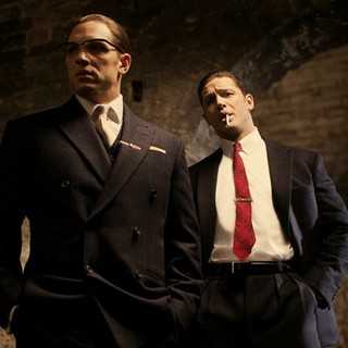 Tom Hardy stars as Ronald Kray/Reginald Kray in Universal Pictures' Legend (2015)