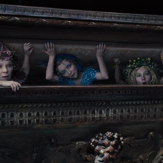 Imelda Staunton, Juno Temple and Lesley Manville in Walt Disney Pictures' Maleficent (2014)
