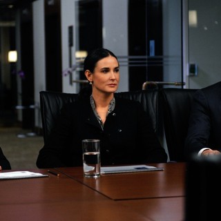 Demi Moore stars as Sarah Robertson and Simon Baker stars as Jared Cohen in Roadside Attractions' Margin Call (2011)