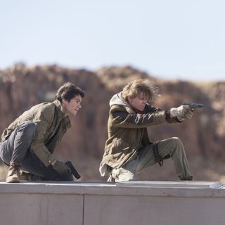 Dylan O'Brien stars as Thomas and Thomas Sangster stars as Newt in 20th Century Fox's Maze Runner: The Death Cure (2018)