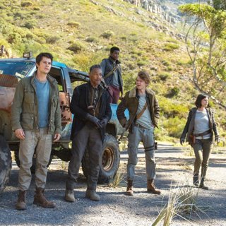 Dylan O'Brien, Giancarlo Esposito, Dexter Darden, Thomas Sangster and Rosa Salazar in 20th Century Fox's Maze Runner: The Death Cure (2018)