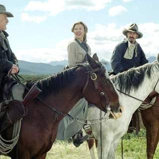 Robert Duvall, Annette Bening and Kevin Costner in Buena Vista Pictures' Open Range (2003)