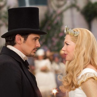 James Franco stars as Oz and Michelle Williams stars as Glinda in Walt Disney Pictures' Oz: The Great and Powerful (2013)