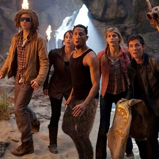 Brandon T. Jackson, Alexandra Daddario and Logan Lerman in The 20th Century Fox's Percy Jackson: Sea of Monsters (2013)