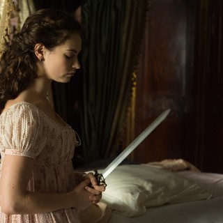 Lily James as Elizabeth Bennet in Screen Gems' Pride and Prejudice and Zombies (2016)