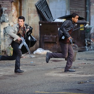 Josh Hutcherson stars as Robert and Connor Cruise stars as Daryl Jenkins in FilmDistrict's Red Dawn (2012)
