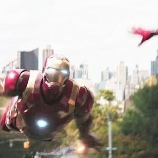Iron Man and Spider-Man from Sony Pictures' Spider-Man: Homecoming (2017)