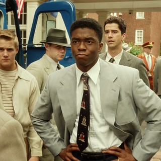 Lucas Black, Chadwick Boseman and Hamish Linklater in Warner Bros. Pictures' 42 (2013)