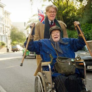 Alex Jennings stars as Alan Bennett and Maggie Smith stars as Miss Shepherd in Sony Pictures Classics' The Lady in the Van (2015)