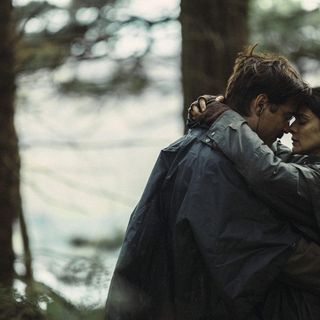 Colin Farrell stars as David and Rachel Weisz stars as Short Sighted Woman in A24's The Lobster (2016)