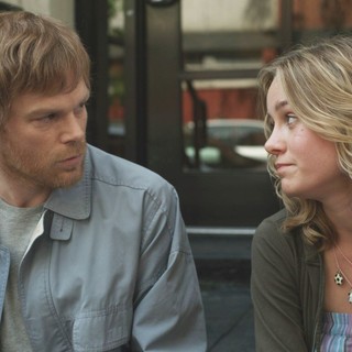 Michael C. Hall stars as Morris Bliss and Brie Larson stars as Stephanie Jouseski in Variance Films' The Trouble with Bliss (2012)