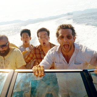 Zach Galifianakis, Ed Helms and Bradley Cooper in Warner Bros. Pictures' The Hangover Part II (2011)