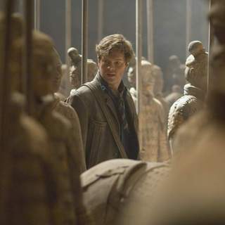 Alex O'Connell (LUKE FORD) disturbs resting Terra Cotta Warriors in The Mummy: Tomb of the Dragon Emperor.