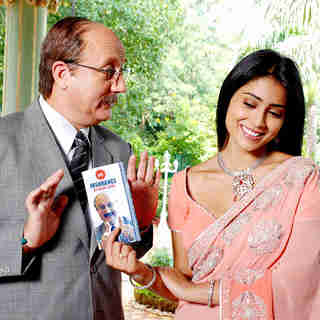 Anupam Kher and Shriya Saran in MGM's The Other End of the Line (2008)
