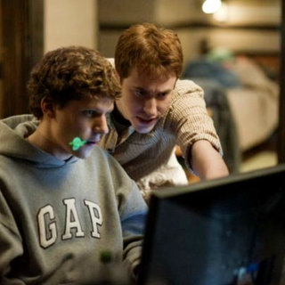 Jesse Eisenberg stars as Mark Zuckerberg and Joseph Mazzello stars as Dustin Moskovitz in Columbia Pictures' The Social Network (2010)