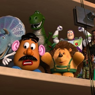 Trixie, Mr. Potato Head, Rex, Mr. Pricklepants, Buzz Lightyear and Combat Carl from ABC's Toy Story of TERROR! (2013)