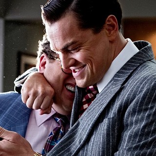 Jonah Hill stars as Donnie Azoff and Leonardo DiCaprio stars as Jordan Belfort in Paramount Pictures' The Wolf of Wall Street (2013)