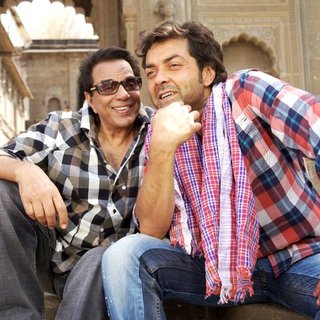 Dharmendra stars as Dharam Singh and Bobby Deol stars as Gajodhar Singh in Eros International's Yamla Pagla Deewana (2011)