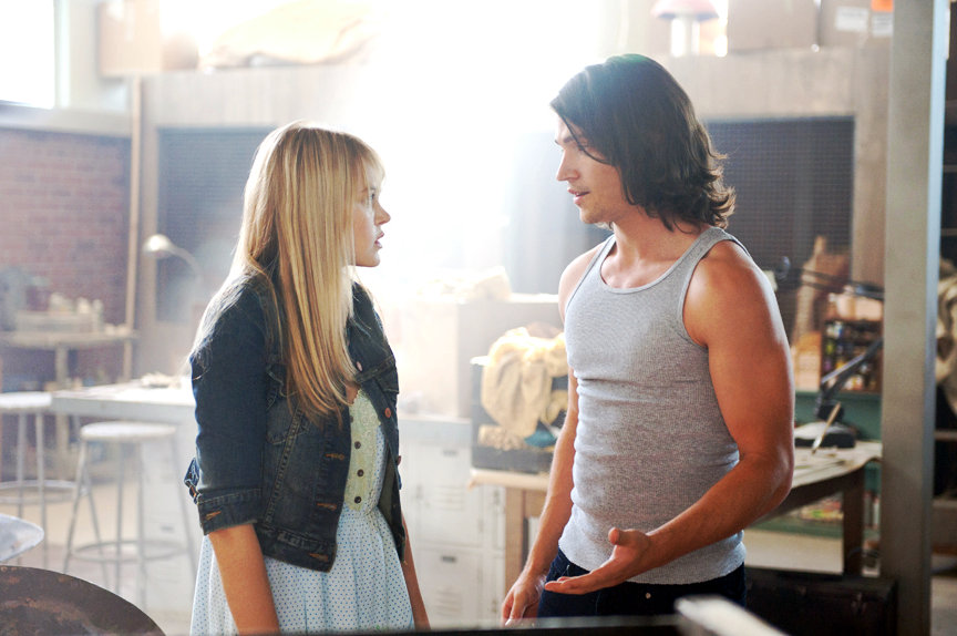 Aimee Teegarden stars as Nova and Thomas McDonell stars as Jesse in   	Walt Disney Pictures' Prom (2011)