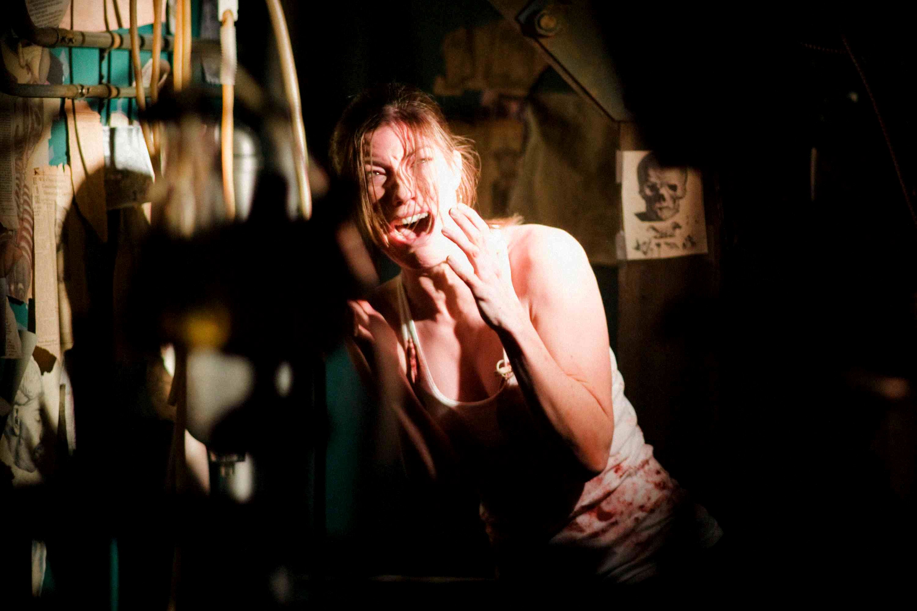 Jennifer Carpenter stars as Angela Vidal in Screen Gems' Quarantine (2008). Photo by John Bramley.