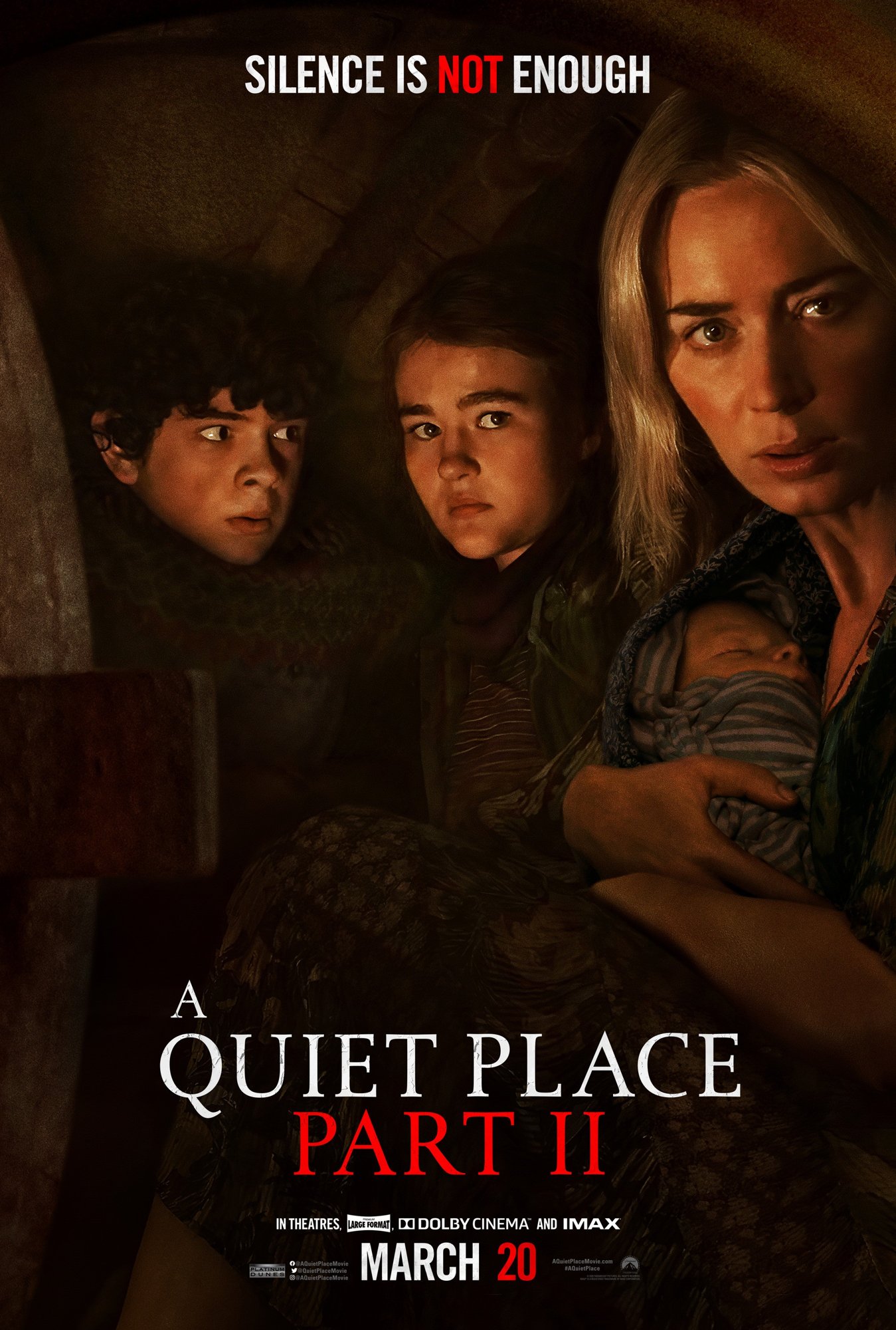 Poster of Paramount Pictures' A Quiet Place Part II (2021)