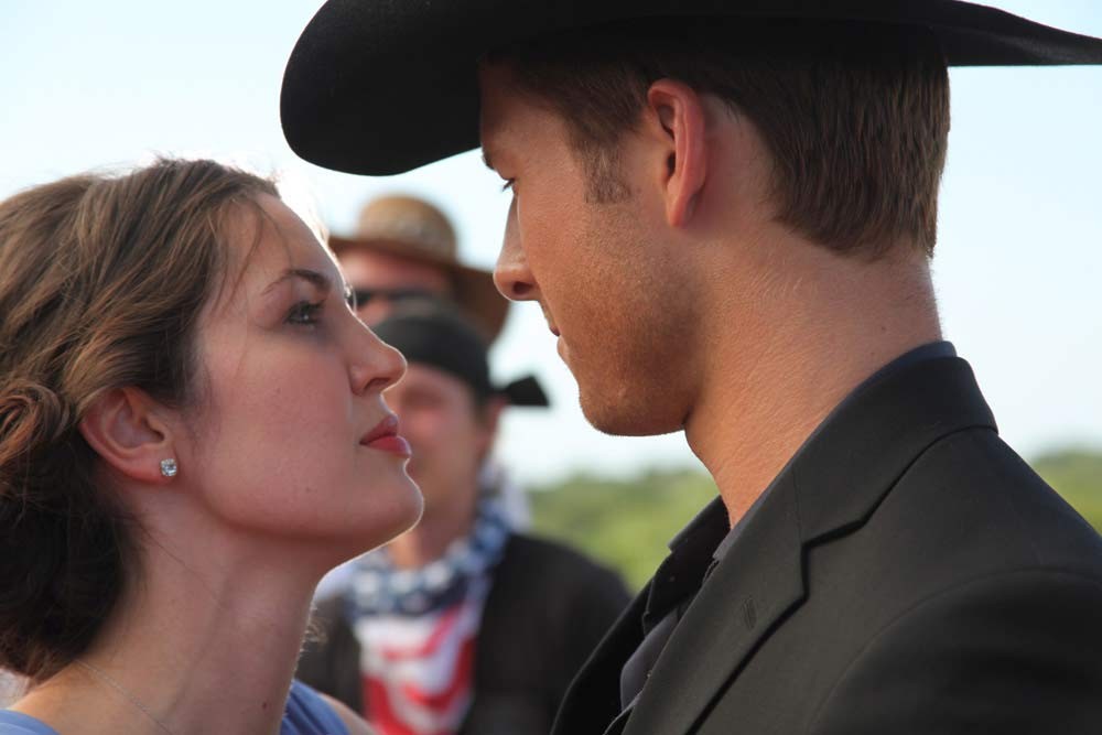 Breann Johnson stars as Maddie Blanton and Glen Powell stars as Francis Riley in Integrity Film Productions' Red Wing (2013)
