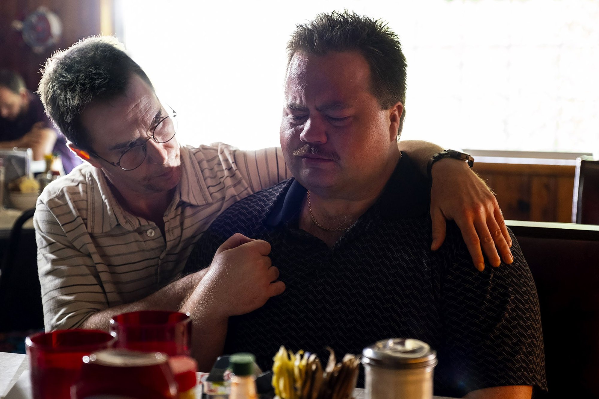 Sam Rockwell stars as Attorney and Paul Walter Hauser stars as Richard Jewell in Warner Bros. Pictures' Richard Jewell (2019)