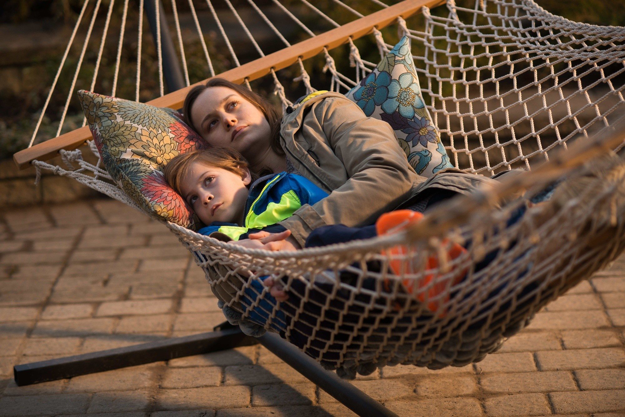 Jacob Tremblay stars as Jack and Brie Larson stars as Ma in A24's Room (2015)